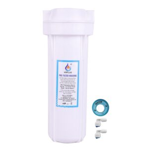 KRPLUS® Pre Filter Housing Bowl with 1/4″ Connector & Teaflon 10 Inch krplus white pre filter 300x300 28