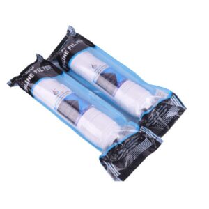 rillsro pre carbon and sediment filter with 4 push fit elbow connector | inline filter set for all types ro water purifier (10 inch, pack of 2)