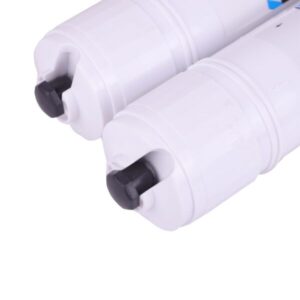 rillsro pre carbon and sediment filter with 4 push fit elbow connector | inline filter set for all types ro water purifier (10 inch, pack of 2)