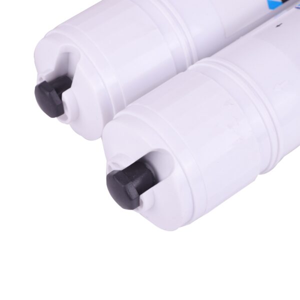 rillsro pre carbon and sediment filter with 4 push fit elbow connector | inline filter set for all types ro water purifier (10 inch, pack of 2)