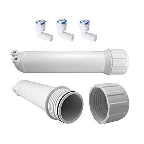 rillsro ro inline filter sediment filter + pre carbon filter with 80 gpd membrane works up to 2000 tds, spun filter, membrane housing, flow restrictor 450, 5 mtr ro pipe, & connectors suitable for all types of water purifier (pack of 12)