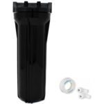 rillsro 10 inch pre filter transparent housing for water purifier, 1/4 inch inlet (semi tpt)