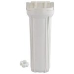 rillsro 10 inch pre filter transparent housing for water purifier, 1/4 inch inlet (semi tpt)