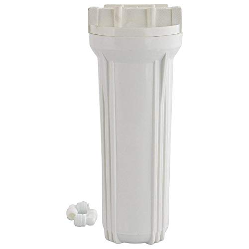 rillsro 10 inch pre filter transparent housing for water purifier, 1/4 inch inlet (semi tpt)