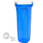 rillsro 10 inch pre filter transparent housing for water purifier, 1/4 inch inlet (semi tpt)